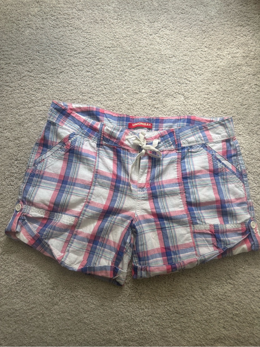 Y2K Unionbay Plaid Shorts Size 15
